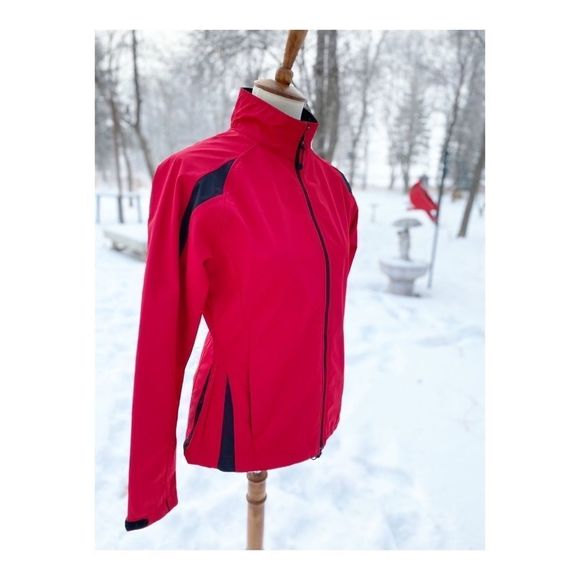 Maier Sports Red Athletic Jacket Zip Front - Picture 3 of 16